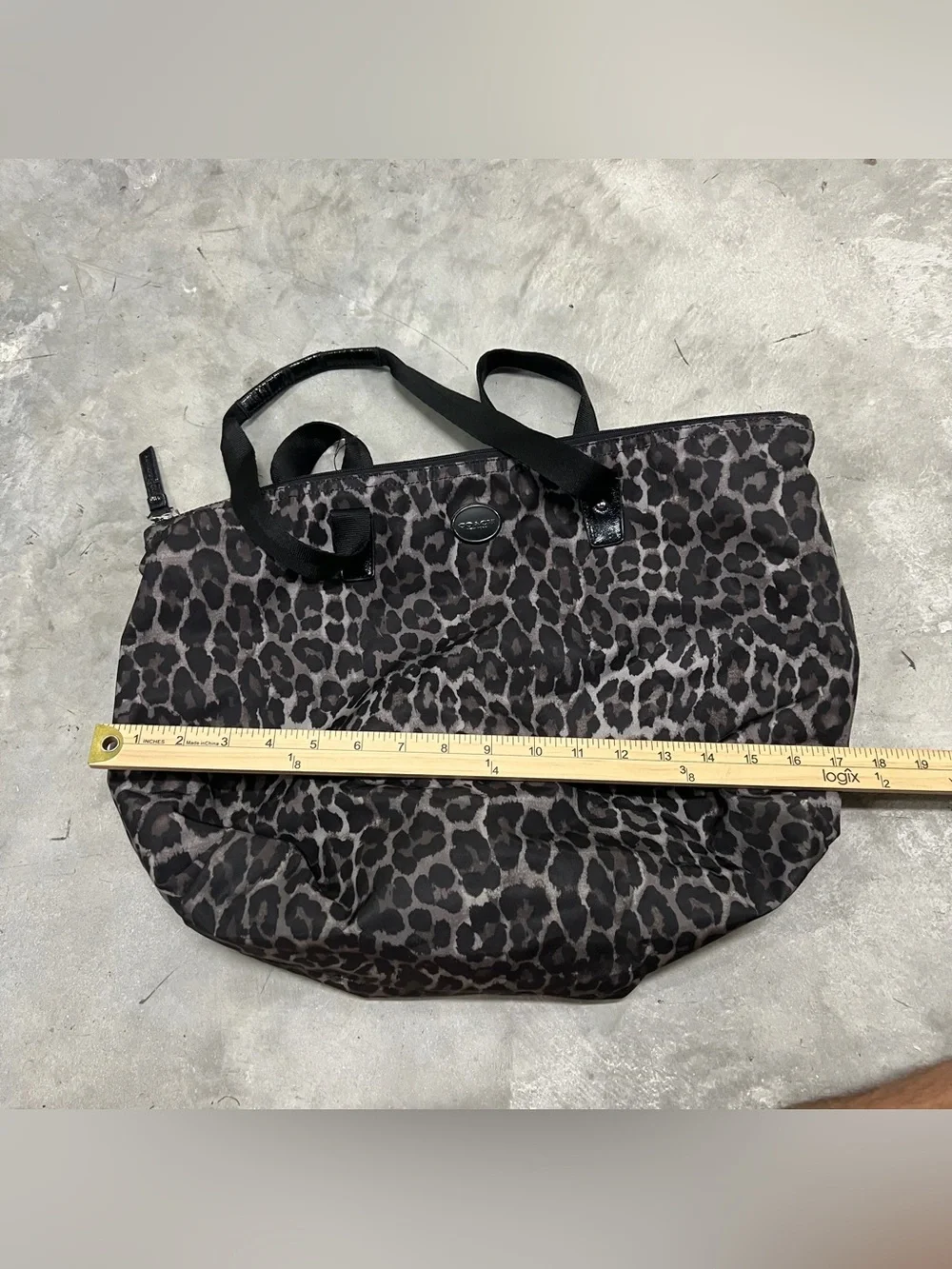 Coach leopard print